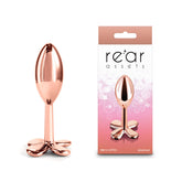 Rear Assets Clover Metallic Butt Plug 9.2 cm Rose Gold Rose Gold Butt Plugs